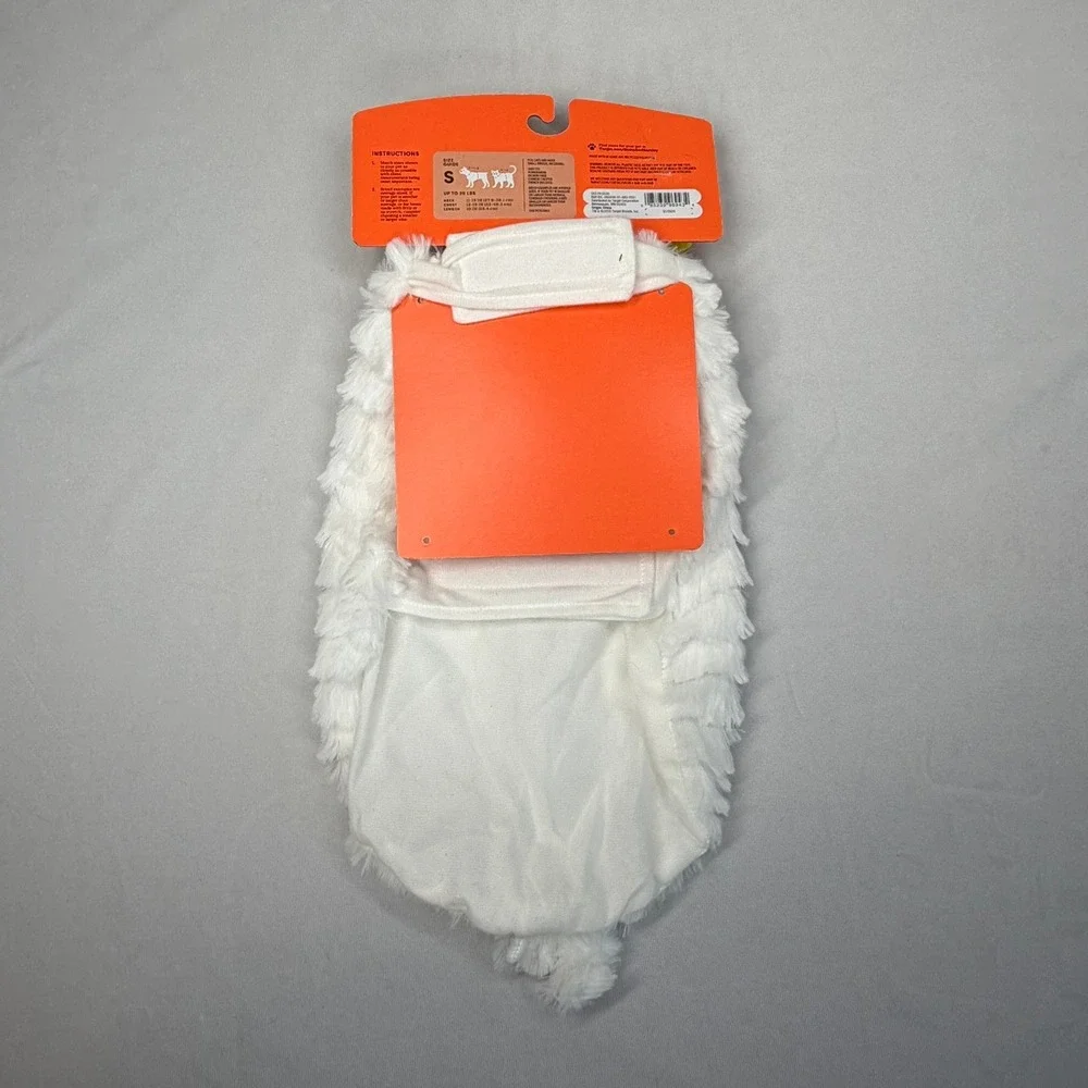 Boots & Barkley Chicken Pet Costume Small White Plush Cat Dog Halloween Outfit